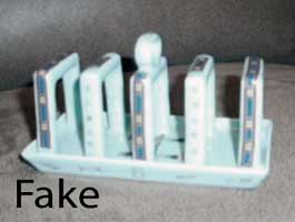 Fake Carlton Ware Harrods toast rack.