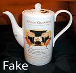 Fake Carlton Ware Guinness coffee pot.