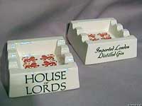 House of Lords Gin ash-tray.
