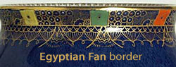 Carlton Ware Egyptian Fan Border pattern