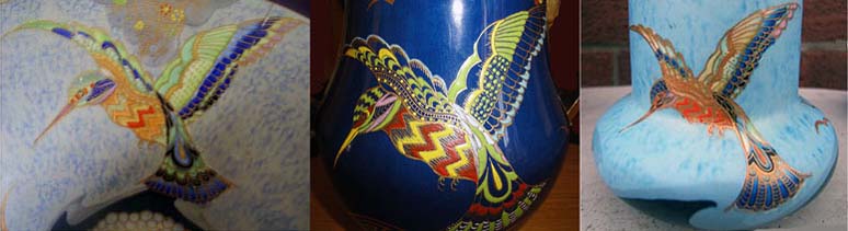 The zig-zag bird from Carlton Ware'e Humming Bird pattern