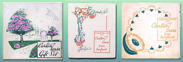 Carlton Ware Box tops used for Fruit & Floral Embossed wares.
