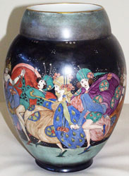Vase believed to be decorated by Elizabeth Mary Watt