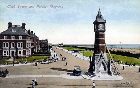 Postcard of Skegness Clock Tower