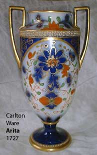 Carlton Ware <strong>Arita</strong>, pattern number 1727, classical vase.