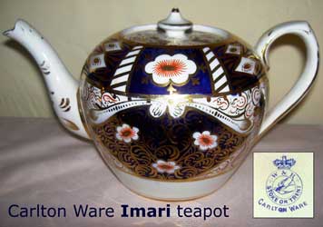 Carlton Ware Imari teapot.