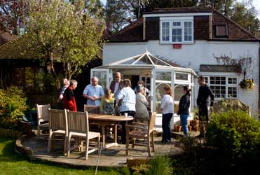 Guests arriving at Buxted