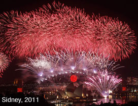Sydney's New Year fireworks