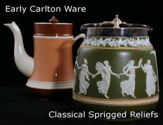 Early Catlton Ware - Classical Sprigged Reliefs
