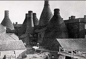 Spode's bottle kilns, long demolished