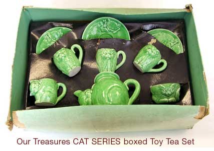 Boxed Our Treasures Toy Tea Set - CAT SERIES by Wiltshaw & Robinson