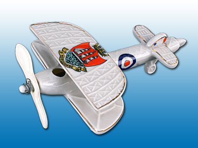 Carlton China model of a Biplane