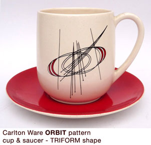 ORBIT TRIFORM cup & saucer