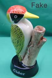 Fake Carlton Ware Woodpecker.