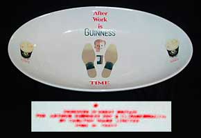 Fake Guinness oval platter