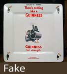 Fake Carlton Ware Guinness tray.