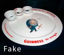 Fake Garlton Ware Guinness plate