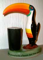 Fake Carlton Ware Guinness toucan table lamp.