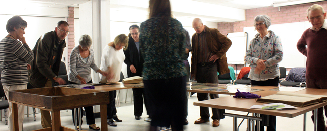 Viewing shape books and recovered pattern pages