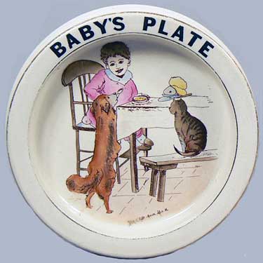 Carlton Ware Baby's Plate - Bread & Milk