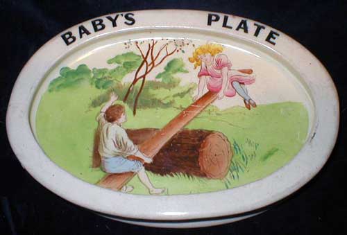 Carlton Ware Baby's Plate - See-Saw