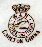 Carlton Heraldic China backstamp