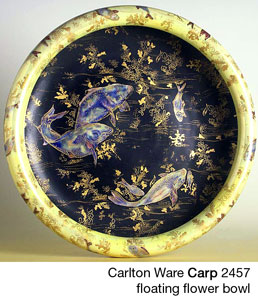 Carlton Ware Carp 2457 floating flower bowl.