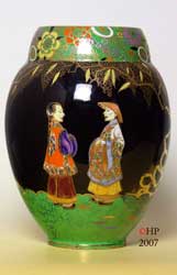 Mandarins Chatting vase