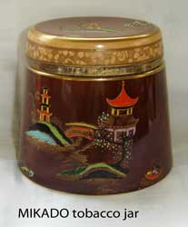 MIKADO tobacco jar.