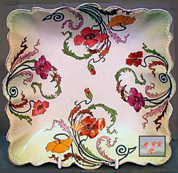 Art Nouveau Poppy 888 tray