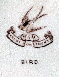 Carlton Ware BIRD backstamp