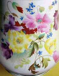 Carlton Ware Blushware Cistus detail