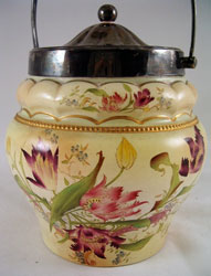 Carlton Ware Blushware Tulips biscuit barrel