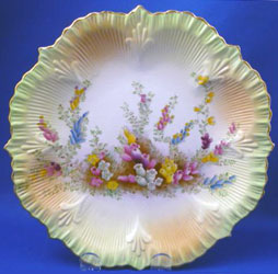 Carlton Ware Blushware Heather fluted plate