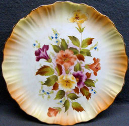 Carlton Ware Blushware Hibiscus ROYAL plate