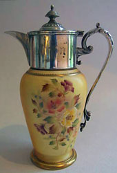 Carlton Ware Blushware Hibiscus claret jug