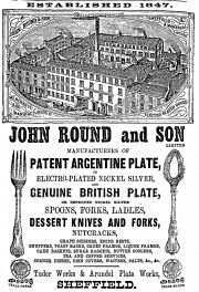 Advertisement for John Round & Sons, Sheffield.
