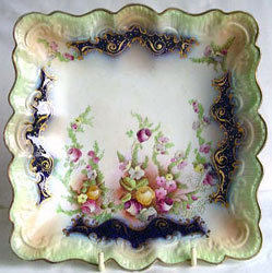 Carlton Ware Blushware Rose Garland luncheon tray