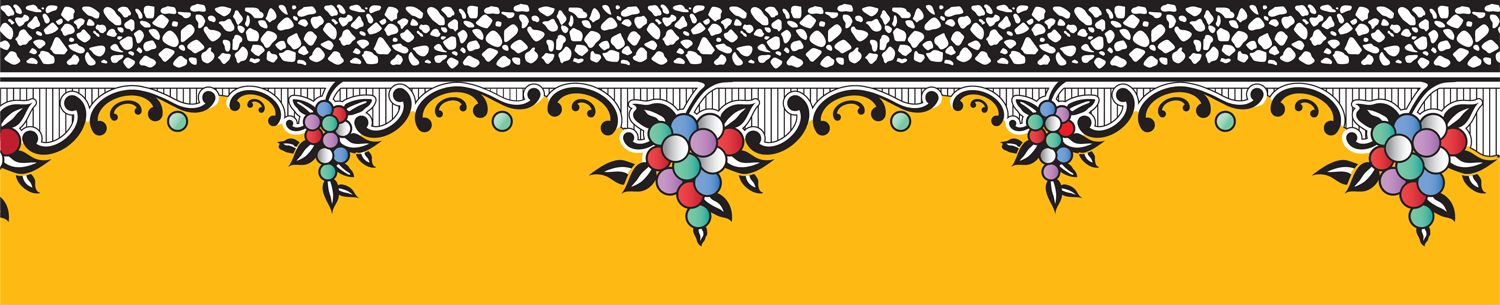 MAGPIE FULL BORDER on a BUFF (amber) ground.