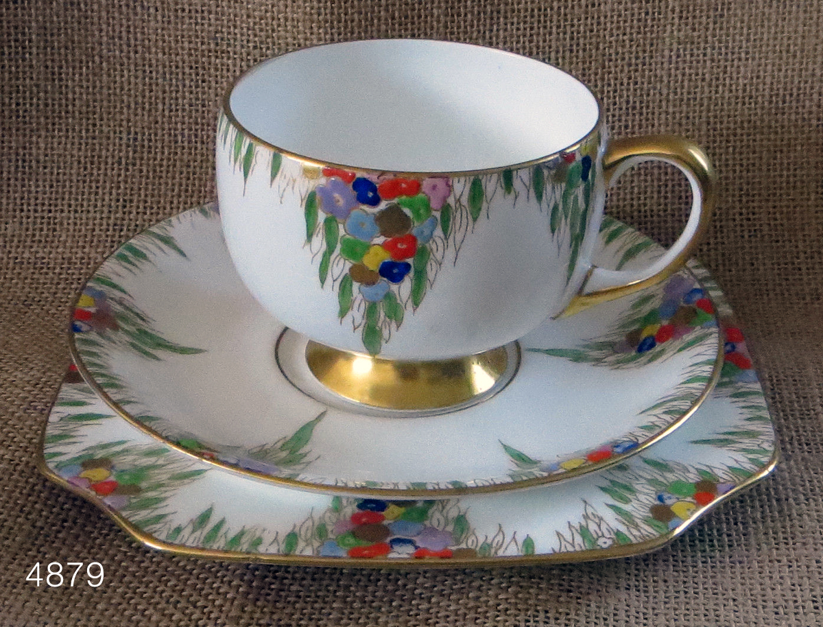 Carlton China BOUQUET trio