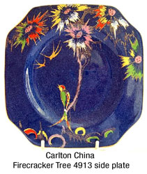 Carlton Ware Firecracker Tree 4913 plate