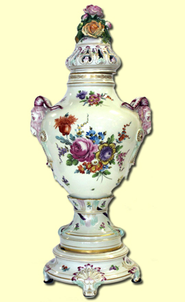 Covered vase made in Dresden