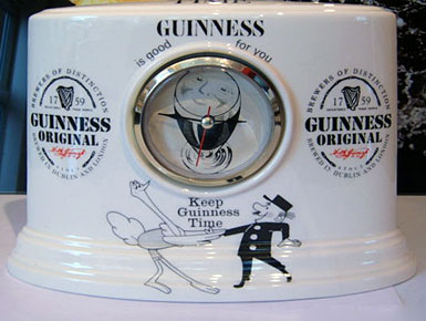 Fake Carlton Ware Guinness clock 1.