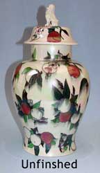 Unfinished ORCHARD covered vase