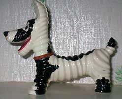 Carlton Ware RIBBED STONEWARE DOG