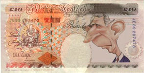 Fake Ten Pound note
