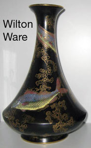 Wilton Ware Carp vase.
