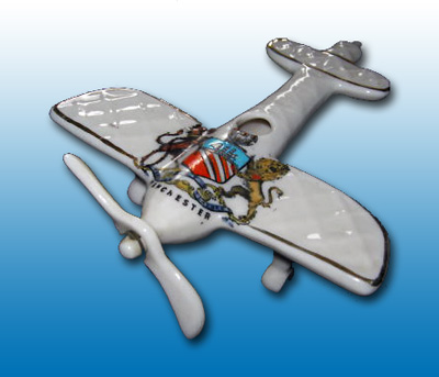 Carlton China monoplane with circular	cross section fuselage.