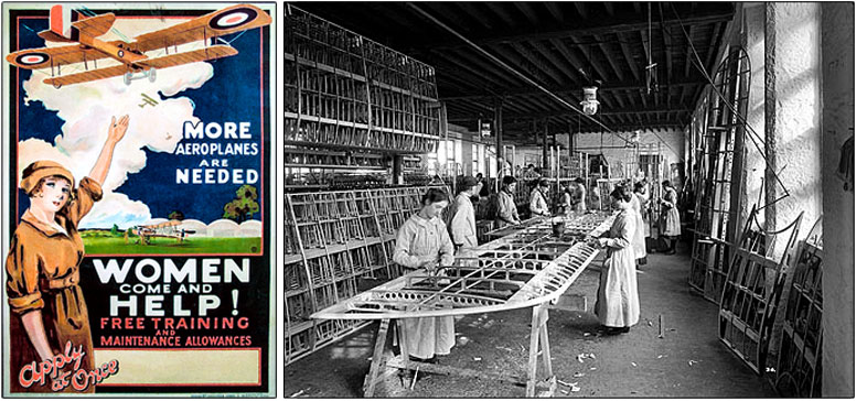 British recruitment poster; Waring & Gillow's furniture factory