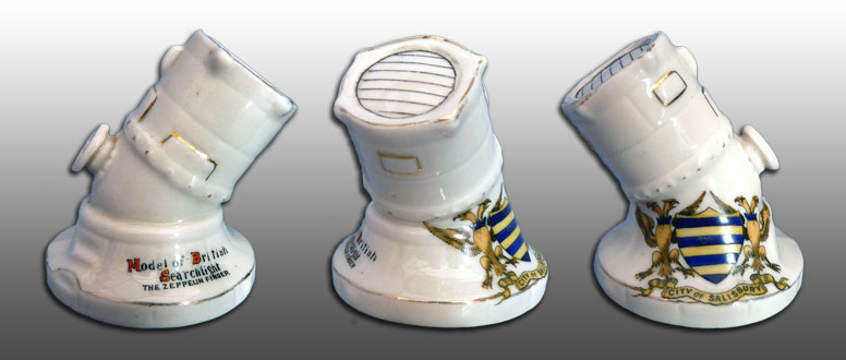 Carlton China Model of a British Searchlight - The Zeppelin Finder.